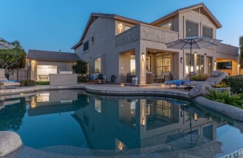 Ocotillo House | LAKEFRONT Chandler Home on Ocotillo GOLF Course: Htd Pool, Spa, Fire Pit, BBQ, Pool Table & Games