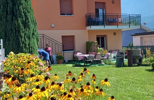 Barco Apartment | Levico "CASA DEL SOLE" with its own garden, next to the center, 800 meters from Levicose