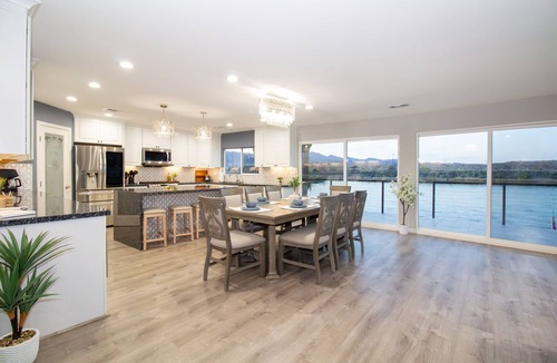 Bullhead City House | Luxe River Home w/Private Dock, River Access & Beautiful Views!