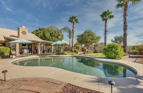 Palm Valley House | Luxury Family friendly home with resort-like pool and backyard on golf course!
