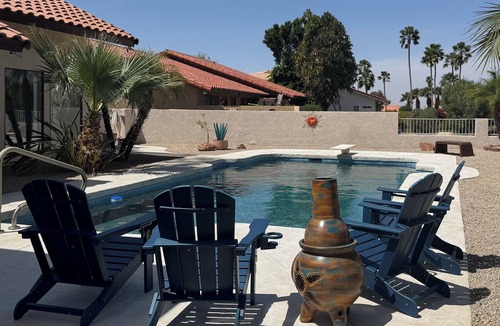 Mesa Del Sol Villa | Luxury Golf Course Retreat with Mountain Views & Heated Pool