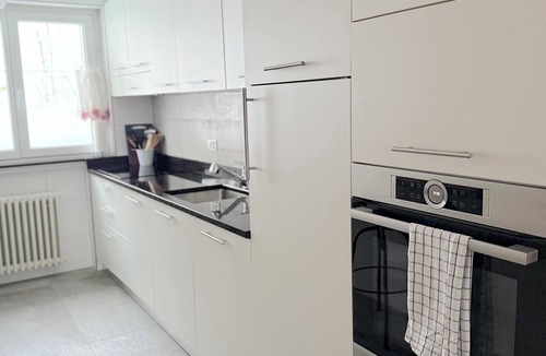 Zermatt Apartment | Modern 2-bedroom family apartment near ski lift, sleeps 4, Matterhorn views