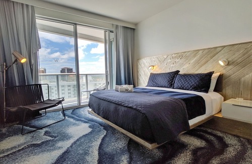 Central Beach Condo | Modern Luxury Beach Hotel Large 2 Bedroom with Views + 4 Private Balconies