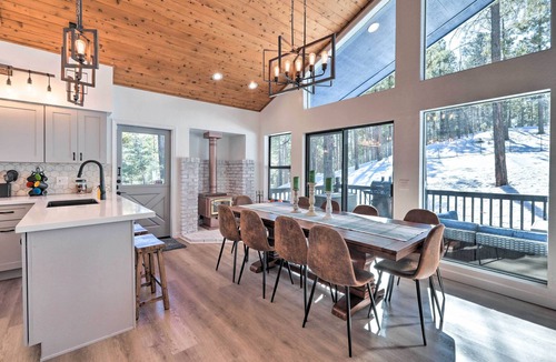 Kachina Village Cabin | Mtn-View Cabin w/Game Room & Deck in Flagstaff