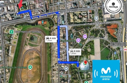 Downtown Santiago Apartment | New studio steps from Club Hípico with A/C