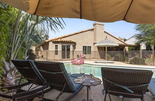 Paradise Park Vista House | Old World Hacienda style Scottsdale home with private pool.