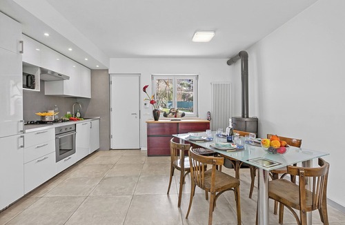 Cologna Apartment | Olimpia Home - Terrace Dining and Pool, Tenno, Italy