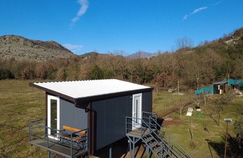 Shkoder County Apartment | Orchard Guard Tower offers guests all the luxuries of home with mountain views