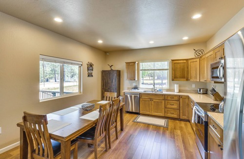 Clay Springs Cabin | Patio & ATV Trail Access: Quiet Cabin in Show Low