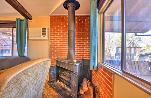 Christopher Creek House | Patio, Grill + Mogollon Rim Views: Payson Cabin