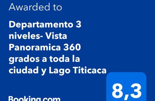 Puno Apartment | REFUGIO PANORAMICO EN PUNO 3 Niveles con Vista al Lago Titicaca y la Ciudad