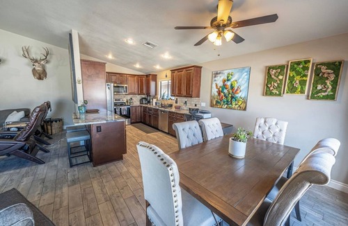 Kingman House | Relax & Entertain | 80” TV Massage Chair, Patio TV