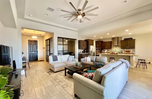 Montecito in Estrella House | Relax poolside and stargaze in heated pool and hot tub!