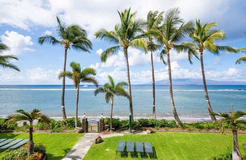 Historic Lahaina Front Street Apartment | Relaxing Oceanfront Studio at Lahaina Shores