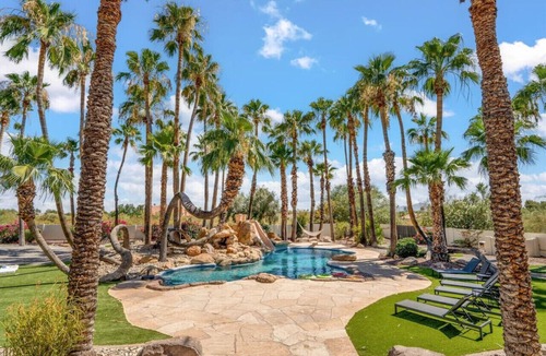 Cactus Acres Villa | Resort Style Estate, 2 Houses, Putt-Putt Course, B-ball Court, Heated Pool