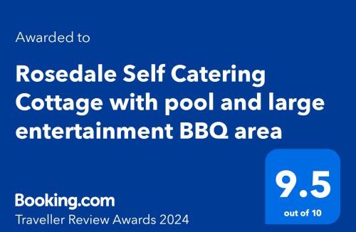 Rosetta House | Rosedale Self Catering Cottage with pool and large entertainment BBQ area