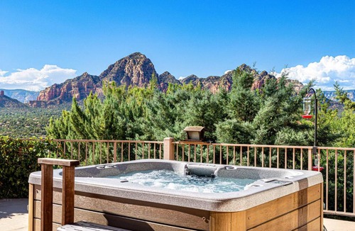 West Sedona House | Sedona Luxury with 75’ Lap Pool, Hot Tub & Breathtaking Vortex Views