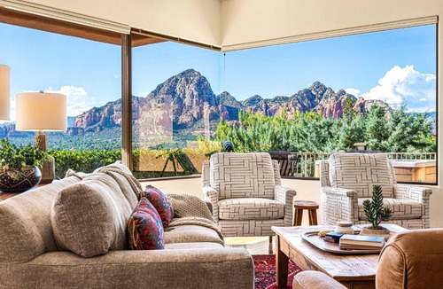 West Sedona House | Sedona Luxury with 75’ Lap Pool, Hot Tub & Breathtaking Vortex Views