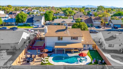 Copperwood House | Slide into Fun Pool Games Fire Pit Sport Court