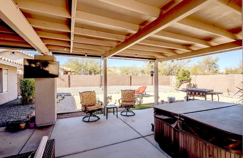 Sahuarita House | Sonoran Sanctuary in Sahuarita - 3 Bedroom Home - Back Yard Oasis with Hot Tub