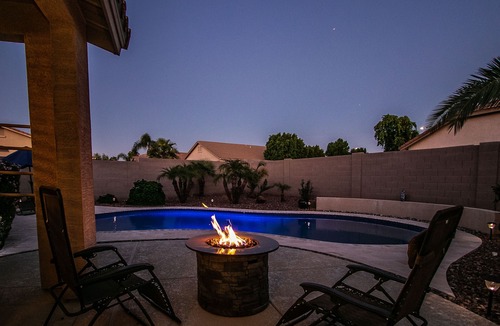 Rovey Farm Estates House | Spa like home, walk to the stadiums, with a private heated pool & newly updated!