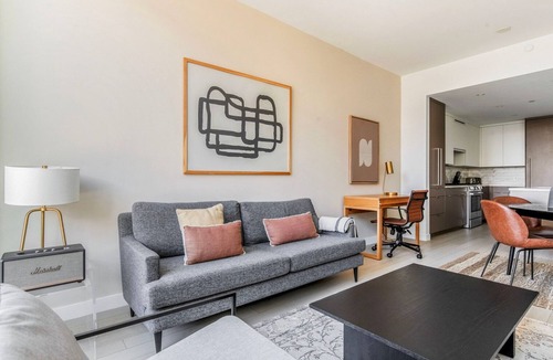 Shawmut Apartment | Stylish South End Studio w/W/D & Gym, nr Whole Foods, by Blueground