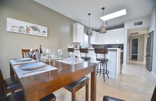 Catalina Shadows Estates House | Summer nights at Casa Serenidad - Pool, Lights, Fire Pit Table