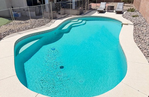 Casas Adobes House | Sun-filled dog-friendly home with private pool, putting green, & mountain views