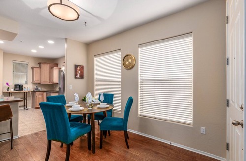 Park Place Condo | Surprise Ground Floor Condo with 2 Private Courtyards! Heated Community Pool!