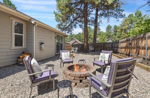 Ponderosa Trails House | Take Me To The Mountains Game Room Fire Pit Fenced Yard Dog Friendly