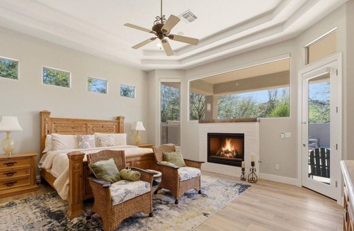 Troon North House | The Home is located in Troon north Pool spa bbq island kitchen single level home