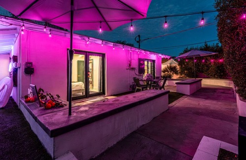 Scottsdale Estates Seven House | The Purple Palm: 88° Heated Pool Purple Light Show