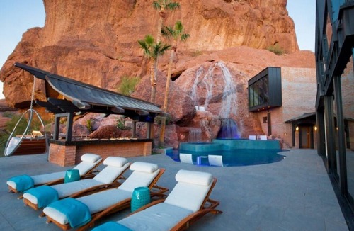 Camelback East House | Ultra Luxury Villa on Camelback Mountain - w/Pool, Waterfall & Fire Lounges