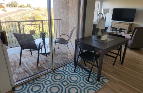 Fountain View Condo | Views! Main Level No Stairs Attached Garage, Heated Pool
