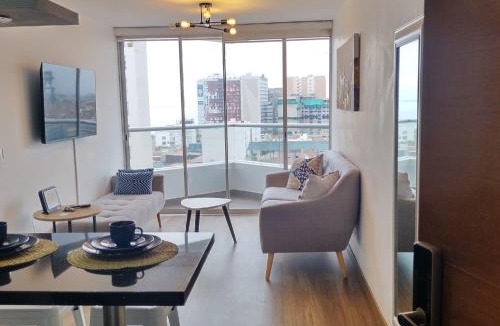 San Miguel Apartment | Vive y trabaja con estilo en San Miguel, moderno departamento de 2 dorms con balcon