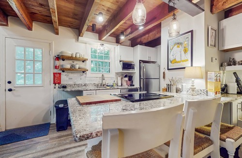 West Hartford Condo | Walk-to-village end-unit condo, mountain views, large deck, woodstove, bbq, a/c