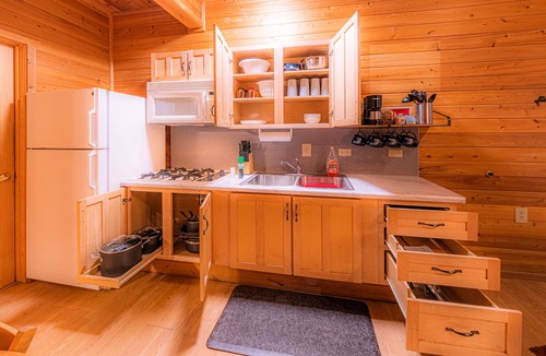 Christopher Creek Cabin | Wolves Den Cabin,WIFI, game room - Backs Tonto Forest, stocked kitchen, heat AC