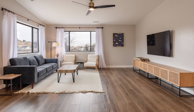 Awesome deck with mountain views and no rear neighbor!