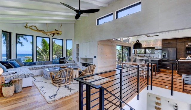 Beachfront, Modern Home, Just Steps to the Sand