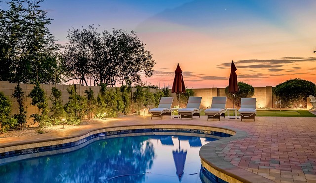 Beautiful, dog-friendly home with a private pool, game room & putting green