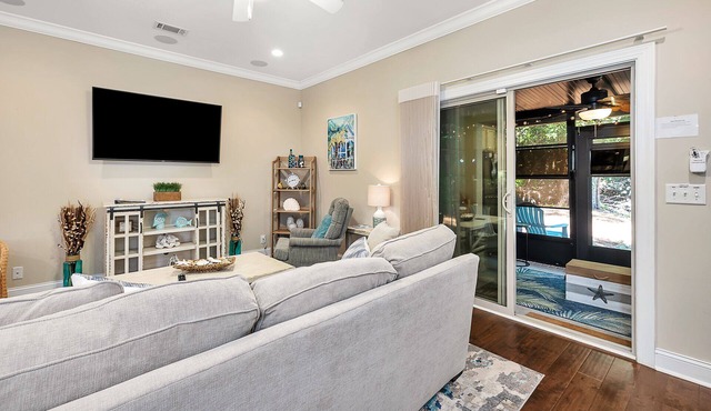 Coastal Serenity by Sandy — Near Beach, Pool + Bikes Included!