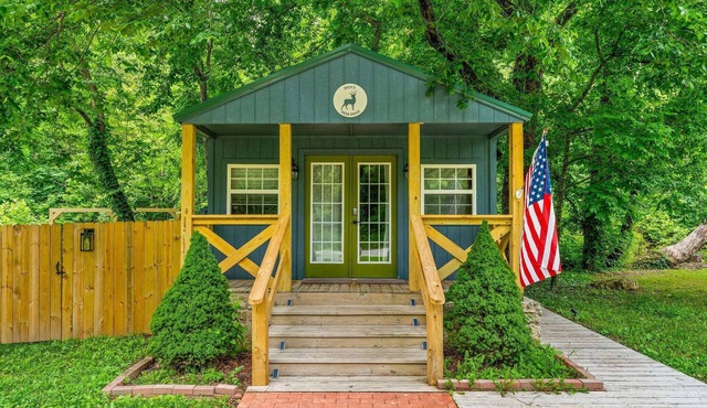 Creekside Cabin W/Pool Access Private Hot Tub Near Thunder Ridge Sleeps 4