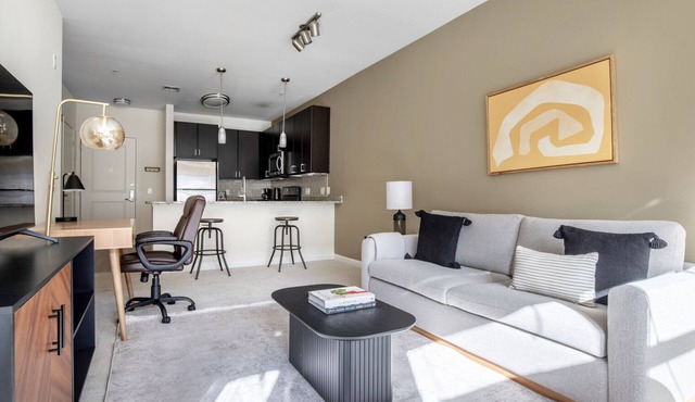 Elegant Somerville 1BR w/W/D, Gym & Roof, nr Assembly T, by Blueground
