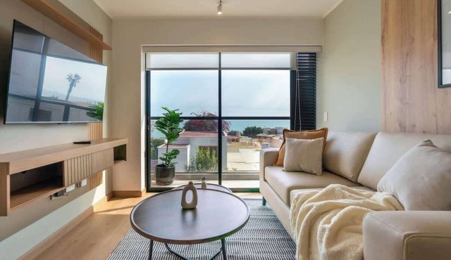 Geko|Sophisticated 2BR in Chorrillos w/Ocean Views