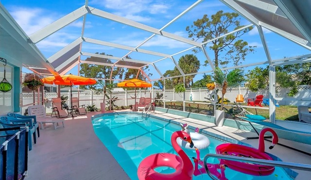 Heated Pool Pet Friendly Arcade games Bikes