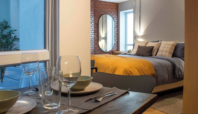 HOM I Departamento con Terraza Piso1 4PAX