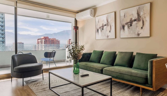 Las Condes Modern Apartment 2BR2BA, Pool & Views
