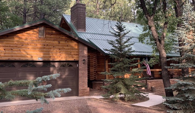 Luxury Log Cabin Living! AC, Kid & Pet Friendly, Fishing, Hiking, Golf