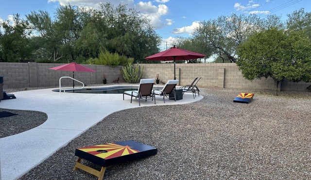 Mexican Sage is truly your Tucson oasis. 3 BR, 2 BA, private pool & hot tub.