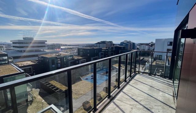 Modern and stylish apartment with amazing view over Reykjavik